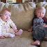 Ellie & cousin Keenan watching mickey mouse