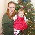 Mommy & Ellie in front of the tree