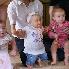 The girl cousins; Alaina 4 mths, Katie 8 mths, Ell