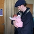Day 3 -- daddy got to dress Sarah.