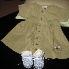 Baby outfit #2 = Baby Gap Safari dress with knitte