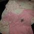 Baby outfit #3 = Pink gown with knitted booties & 