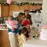guessing how many diapers are on the "diaper cake"