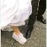at the temple... our shoes