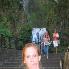 Honeymoon... Bonnie at Multnomah Falls
